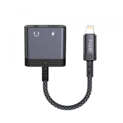 Adaptor Audio Lightning – Lightning / 3.5mm Lito LA04L, Negru