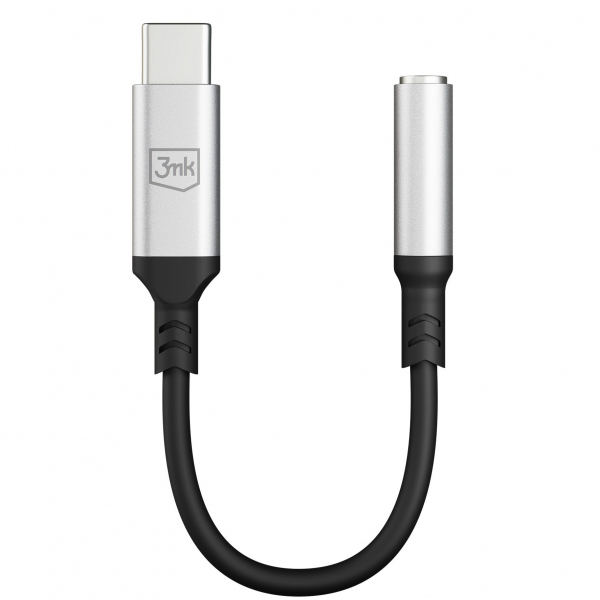 Adaptor Audio USB-C – 3.5mm 3MK, Argintiu