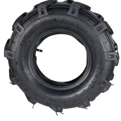 Anvelopa Agricola 400-8 cu Camera, Cauciuc cu Profil Adanc pentru Motocultor, Utilaje Agricole Usoare, Tractiune si Stabilitate
