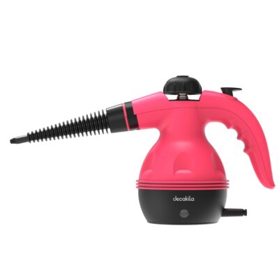 Aparat Curatat cu Abur 1000W DECAKILA KEEN004P, 3 Bar Presiune, Curatare Fara Chimicale, Accesorii Multiple pentru Bucatarie si Baie