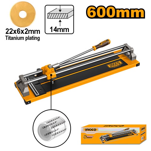 Aparat Taiat Gresie 600mm INGCO HTC04601 Manual Profesional pentru Faianta si Gresie, Taiere Precisa pana la 14mm