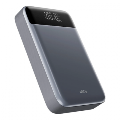 Baterie Externa Allity. APB-200 PocketPower, 10000mAh, 33W, QC + PD, 1 x USB-A – 1 x USB-C, Gri