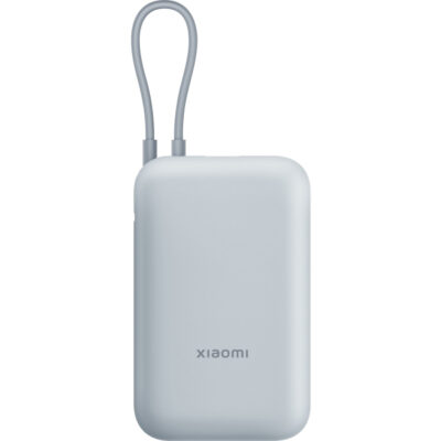 Baterie Externa Xiaomi Pocket, 10000mAh, 22.5W, QC + PD, 1 x USB-A – 2 x USB-C, Albastra BHR9073GL