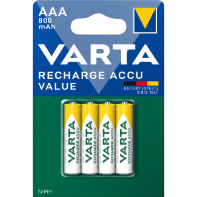 Baterie Reincarcabila Varta Professional, AAA / LR3, 800mAh, Set 4 bucati