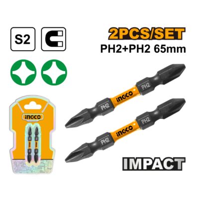 Bits Impact Combinat PH2+PH2 INGCO SDBIM72PH265