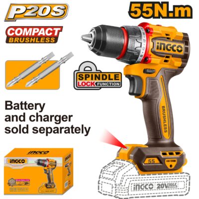 Bormasina 20V 55nm Fara Baterie INGCO CDLI205581