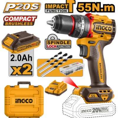 Bormasina 20V 55Nm Industrial INGCO CIDLI20558E