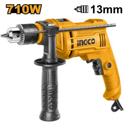 Bormasina 710W cu Impact Mandrina cu Cheie INGCO ID7108