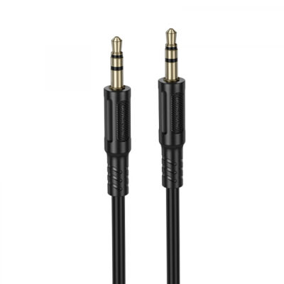 Cablu Audio 3.5mm – 3.5mm Borofone BL25 Nice, 1m, Negru