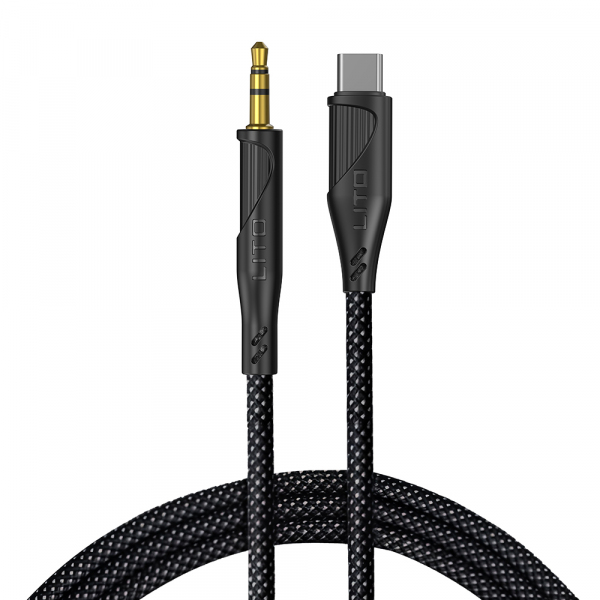 Cablu Audio USB-C – 3.5mm Lito LA02, 1m, Negru