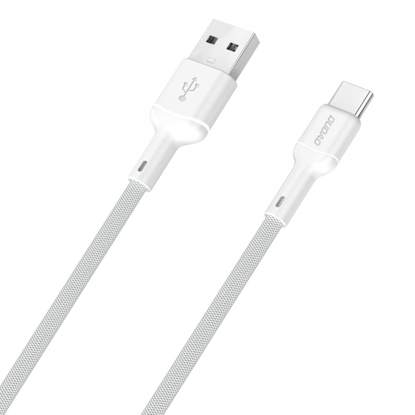 Cablu Date si Incarcare USB-A – USB-C Dudao L9T, 100W, 1m, Alb
