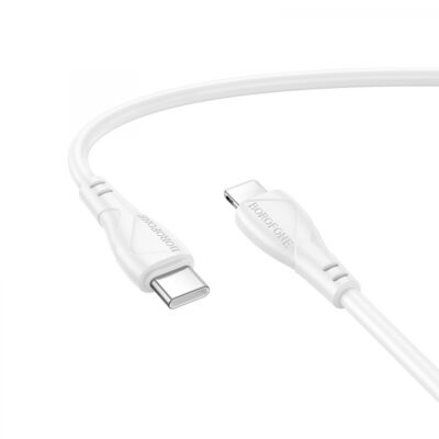 Cablu Date si Incarcare USB-C – Lightning Borofone BX121 Energy, 27W, 1m, Alb