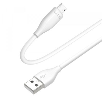 Cablu Date si Incarcare USB-A – microUSB Lito LD03V, 18W, 1m, Alb