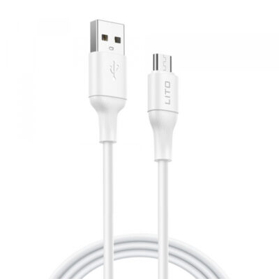Cablu Date si Incarcare USB-A – microUSB Lito LD06V, 18W, 1m, Alb