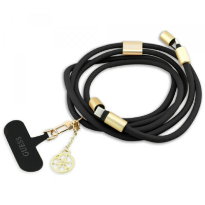 Cablu Date si Incarcare USB-C – USB-C Guess CBDY 4G Charm, 100W, 1.5m, Negru