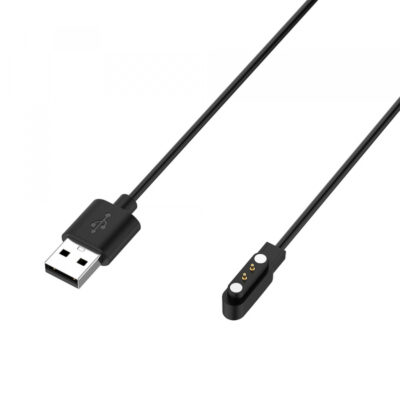 Cablu Incarcare Techsuit TXC4 pentru Oneplus Nord Watch / Haylou Bling LS12 / RT LS05S, USB-A, Negru