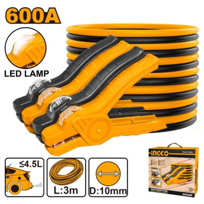 Cablu Pornire Auto 600A cu Led INGCO HBTCP6008L