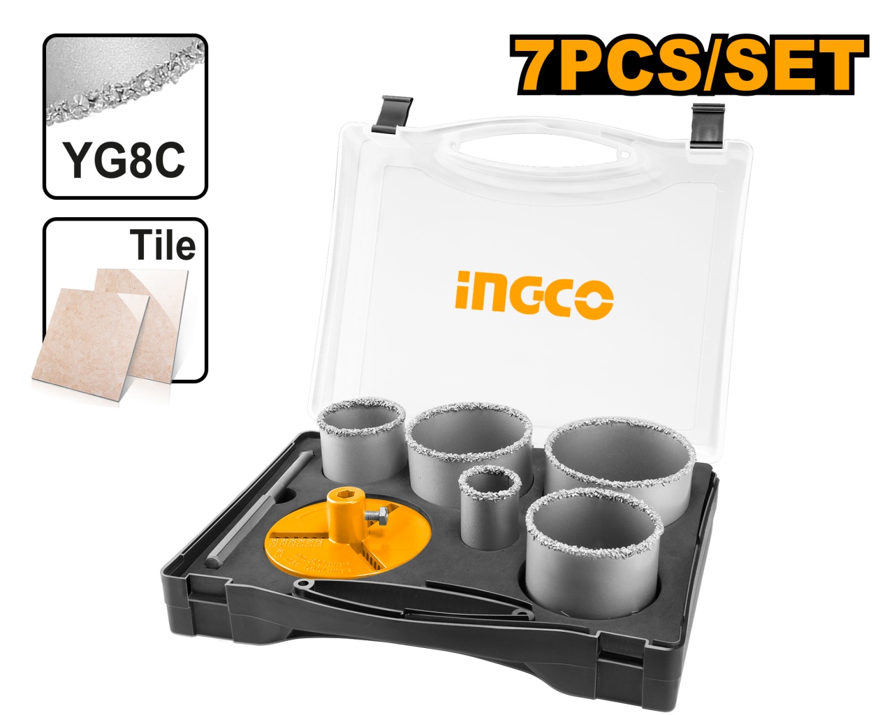 Carota Diamantata Set 5 buc INGCO AKCH0071