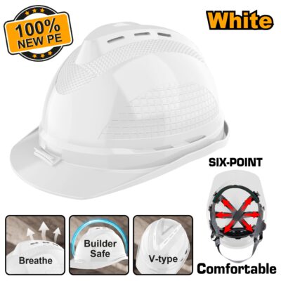 Casca de Protectie Alba Ventilata INGCO HSH802