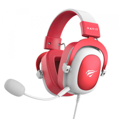Casti Gaming 3.5mm HAVIT H2002D, 2m, Rosi