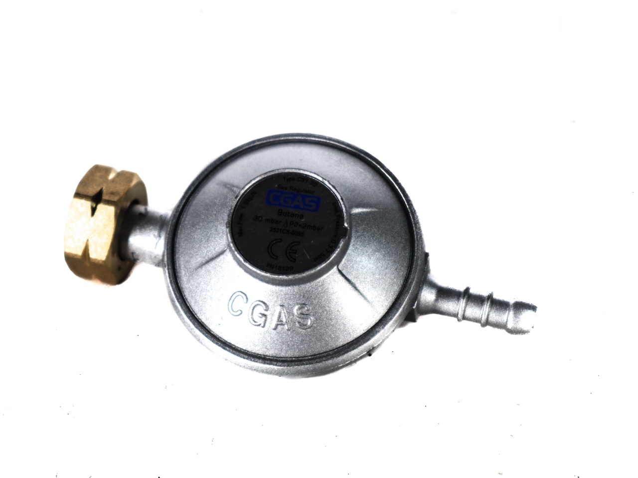 Ceas Butelie SL Regulator Presiune Gaz 30 mbar pentru GPL, Compatibil Butelii Standard cu Racord 8mm pentru Aragaz Camping si Uz Casnic