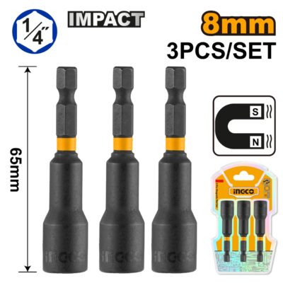 Cheie Magnetica 1/4 10mm Set 3 buc INGCO AMN1031
