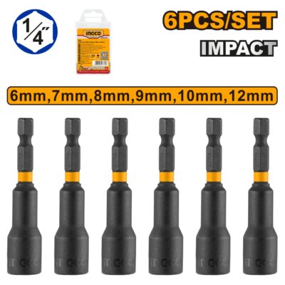 Cheie Magnetica 1/4 6-12mm Set 6 buc INGCO AMN65061