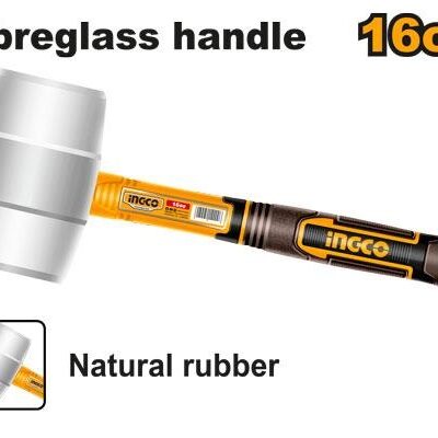 Ciocan Cauciuc 450gr Alb Moale INGCO HRUH8916