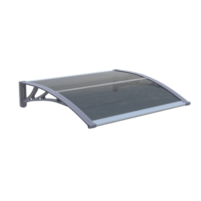 Copertină ECO 120×100 cm din policarbonat – Gri/Antracit – Gri/Antracit