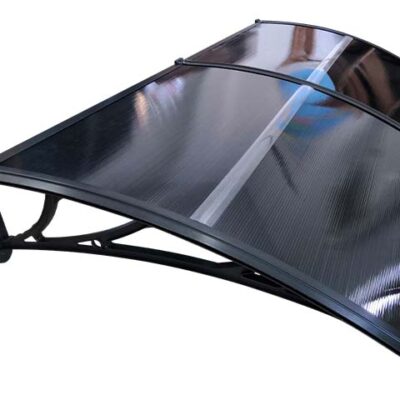 Copertină ECO 150×120 cm din policarbonat – Negru/Antracit – Negru/Antracit