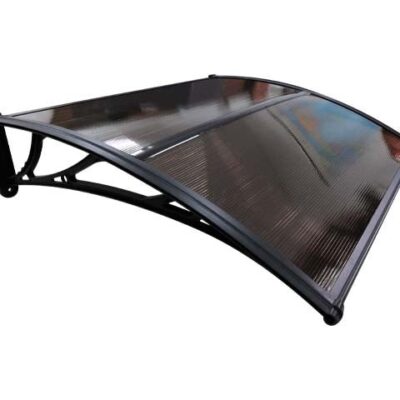Copertină ECO 120×60 cm din policarbonat – Negru/Bronz – Negru/Bronz