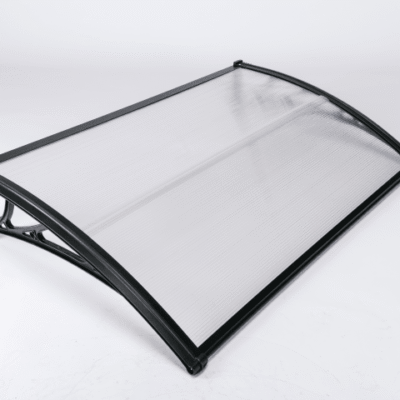 Copertină ECO 150×80 cm din policarbonat – Negru/Transparent – negru/Transparent
