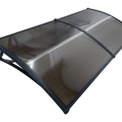 Copertină ECO 200×100 cm din policarbonat – Negru/Bronz – Negru/Bronz