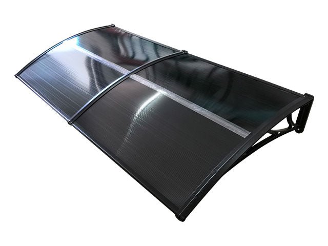 Copertină ECO 200×150 cm din policarbonat – Negru/Antracit – Negru/Antracit