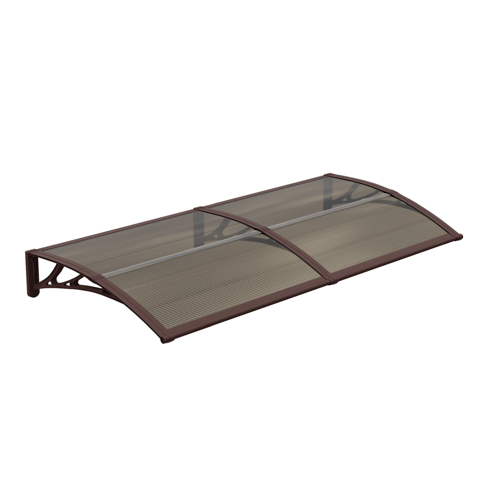 Copertină ECO 240×100 cm din policarbonat – Maro/Bronz – Maro/Bronz