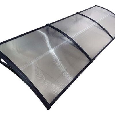 Copertină ECO 360×120 cm din policarbonat – Negru/Transparent – negru/Transparent