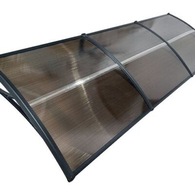 Copertină ECO 300×100 cm din policarbonat – Negru/Bronz – Negru/Bronz