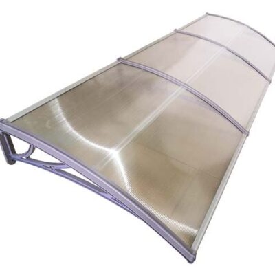 Copertină ECO 300×60 cm din policarbonat – Gri/Transparent – Gri/Transparent
