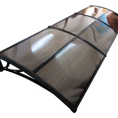 Copertină ECO 360×100 cm din policarbonat – Negru/Bronz – Negru/Bronz