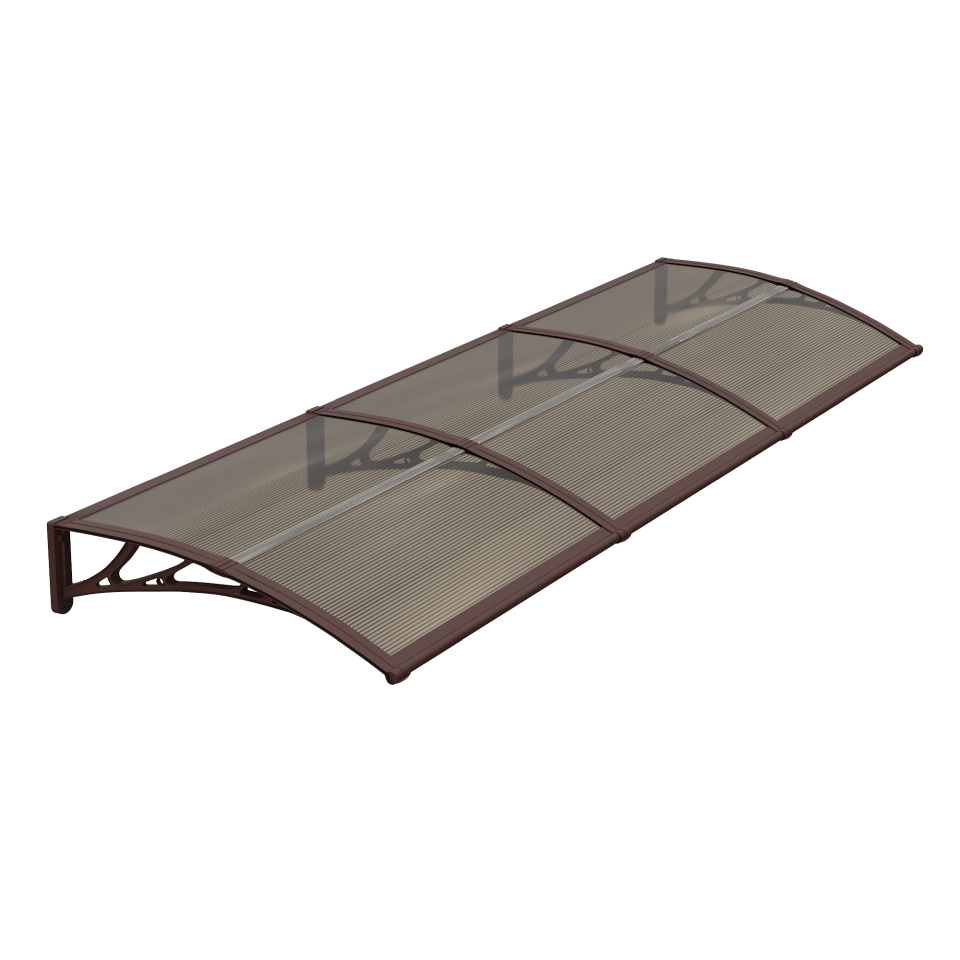 Copertină ECO 360×120 cm din policarbonat – Maro/Bronz – Maro/Bronz
