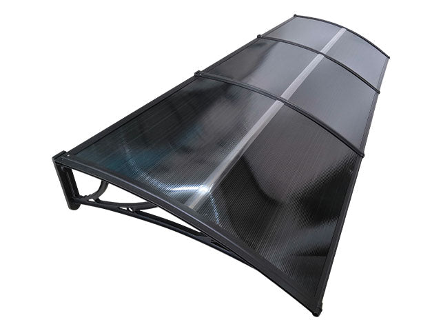Copertină ECO 300×120 cm din policarbonat – Negru/Antracit – Negru/Antracit