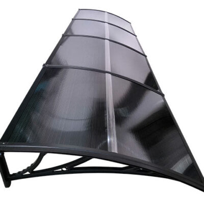 Copertină ECO 360×150 cm din policarbonat – Negru/Antracit – Negru/Antracit