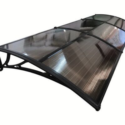 Copertină ECO 360×80 cm din policarbonat – Negru/Bronz – Negru/Bronz