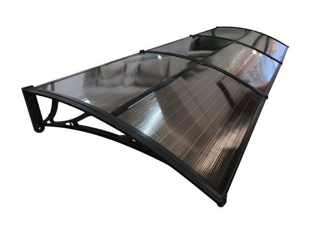 Copertină ECO 360×80 cm din policarbonat – Negru/Bronz – Negru/Bronz