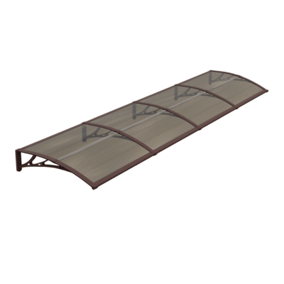 Copertină ECO 400×100 cm din policarbonat – Maro/Bronz – Maro/Bronz