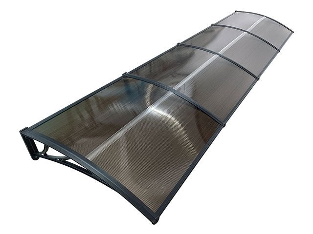Copertină ECO 400×100 cm din policarbonat – Negru/Bronz – Negru/Bronz