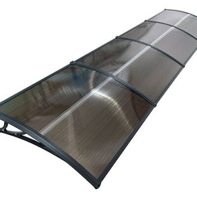 Copertină ECO 400×120 cm din policarbonat – Negru/Bronz – Negru/Bronz
