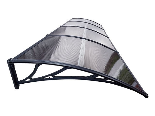 Copertină ECO 400×150 cm din policarbonat – Negru/Bronz – Negru/Bronz
