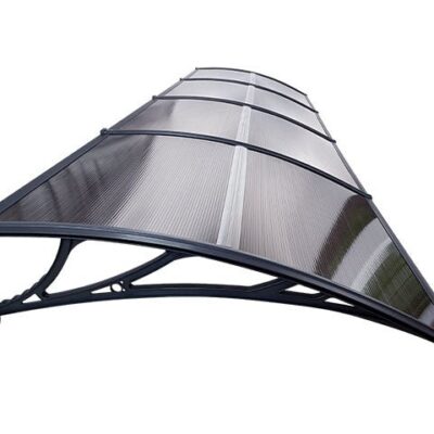 Copertină ECO 360×150 cm din policarbonat – Negru/Bronz – Negru/Bronz