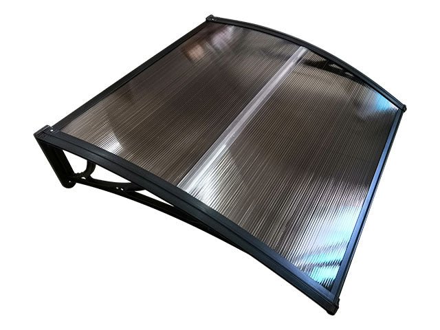 Copertină ECO 80×80 cm din policarbonat – Negru/Bronz – Negru/Bronz